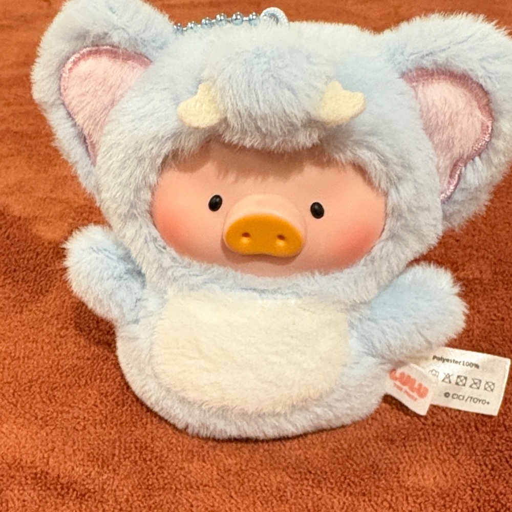 Lulu's Blue elephant Plush Piggy Bag Charm